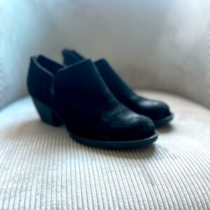 Born Black Suede Leather Ankle Boots
